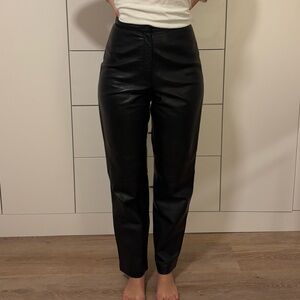 High Waisted Black Leather Pants. Incredible quality. Soft and rich. Size 6-8